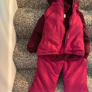 3 in 1 winter coat with snow pants.